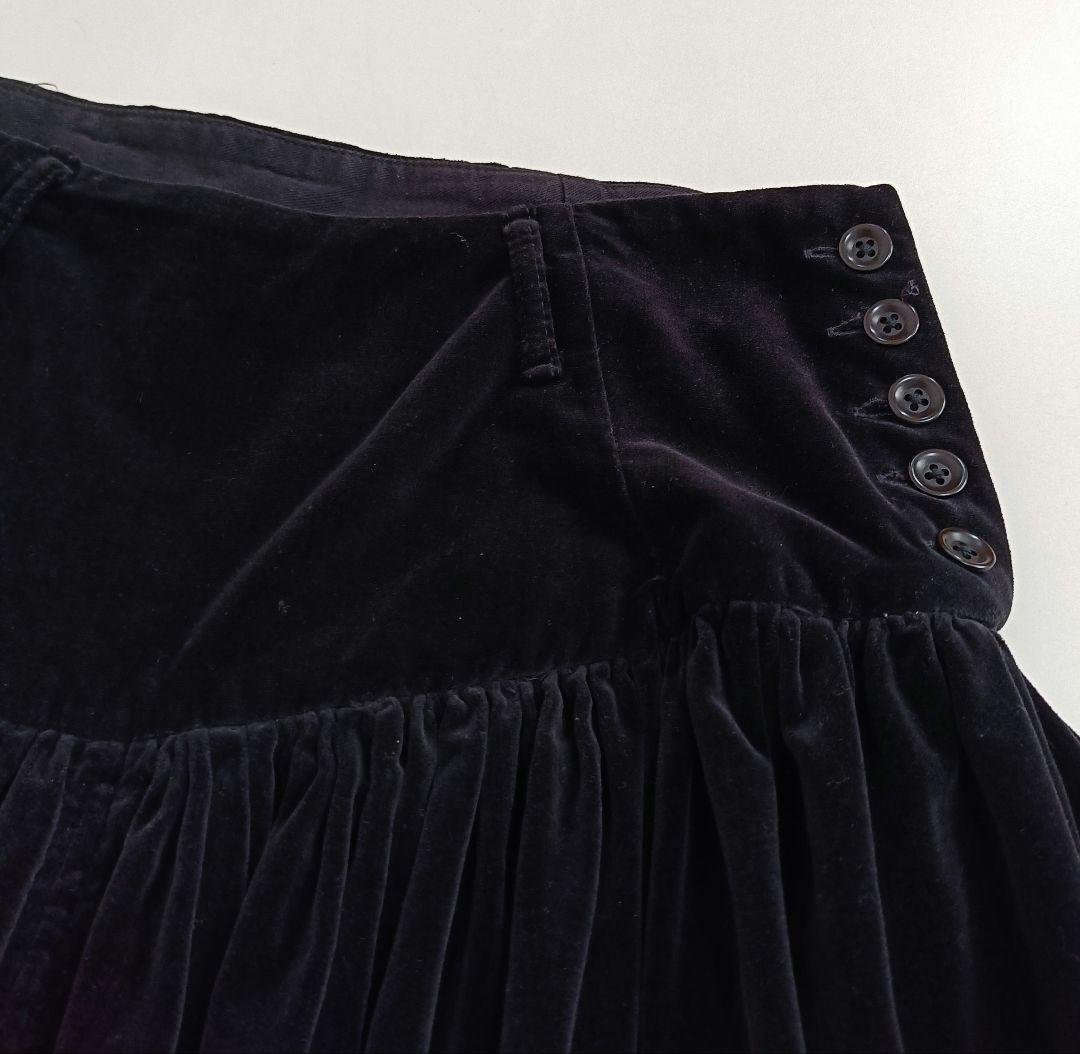 KAPITAL キャピタル ベロア生地 ガウチョパンツ ワイドパンツ 変形 S