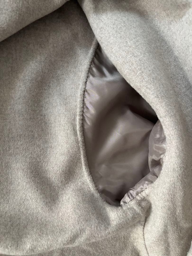 SLOBE IENA／HAMILTONダブルフェイスウールショートコクーンコート