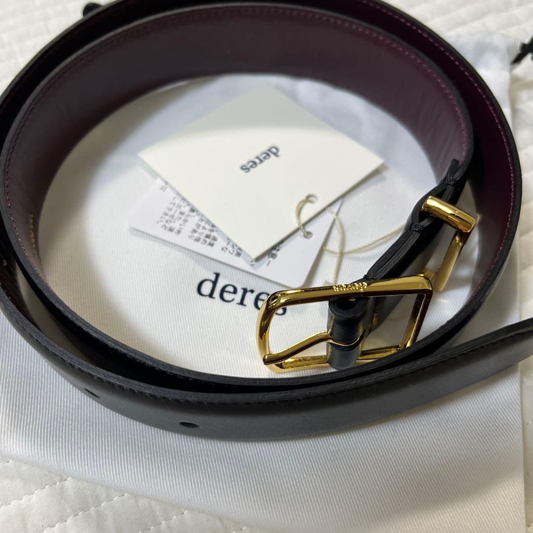 deres ベルト　デレス　ブラック×ゴールド新品未使用　19th