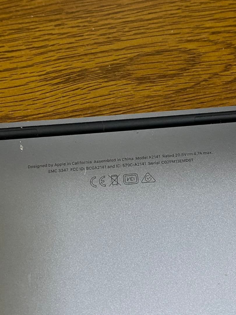 【ジャンク】Apple MacBook Pro A2141