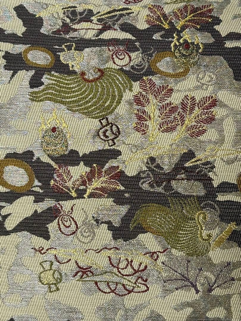 sakura様御専用。HX-84 袋帯　両面　宝尽くし　鳥獣戯画　金銀糸 六通