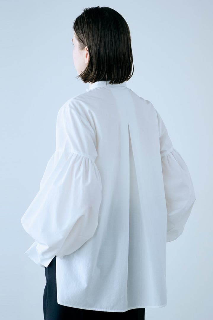 MARILYN MOON　モダンタックフリルシャツ 完売カラー　ミント