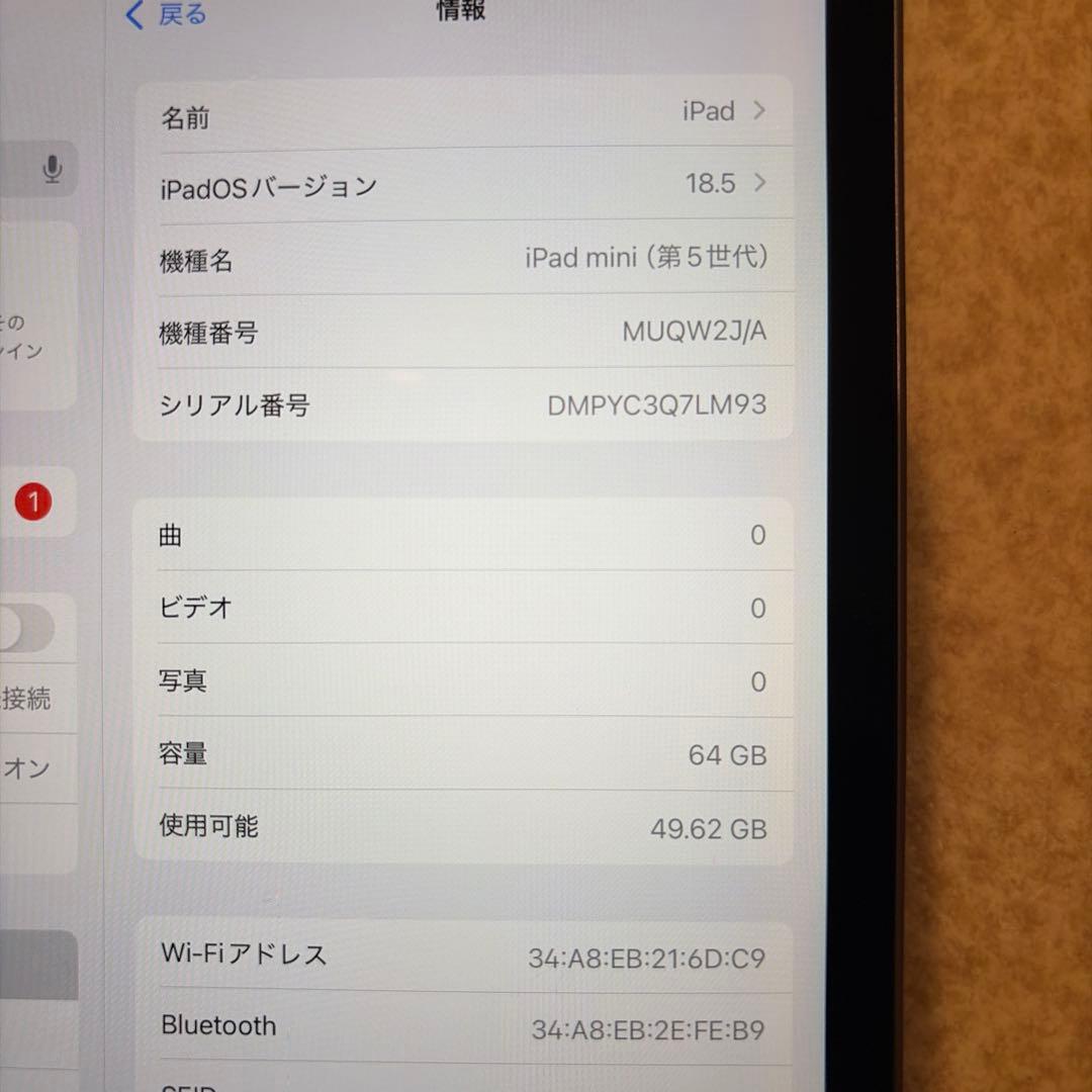 Apple iPad mini (第5世代) 64GB