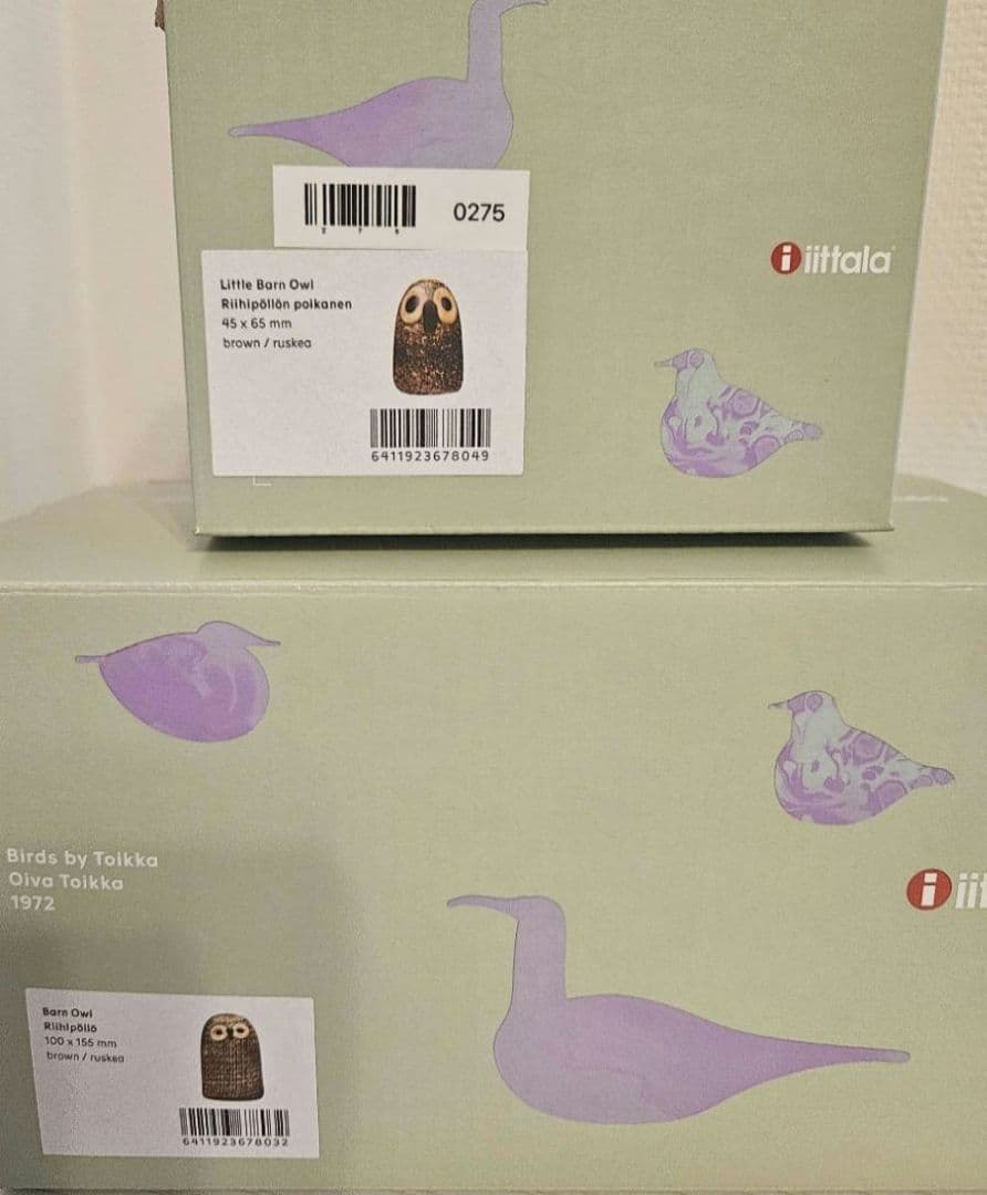 イッタラバード　フクロウ　2体セット　オイバトイッカ