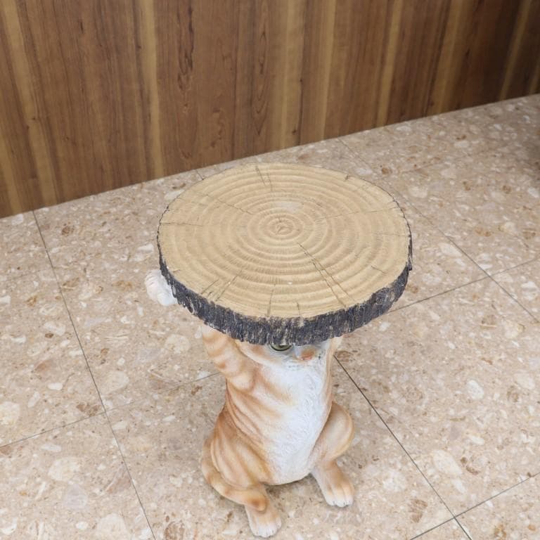 サイドテーブル マンチカン ネコ おしゃれ アニマル 動物 ソファ横 ポップ