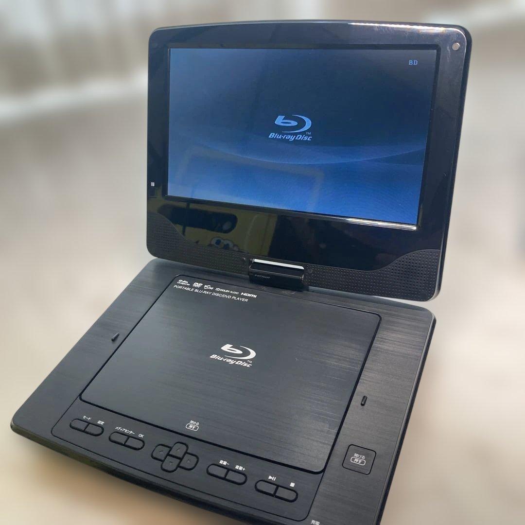 【美品】TEES 9インチ ポータブルDVD・ブルーレイプレーヤー