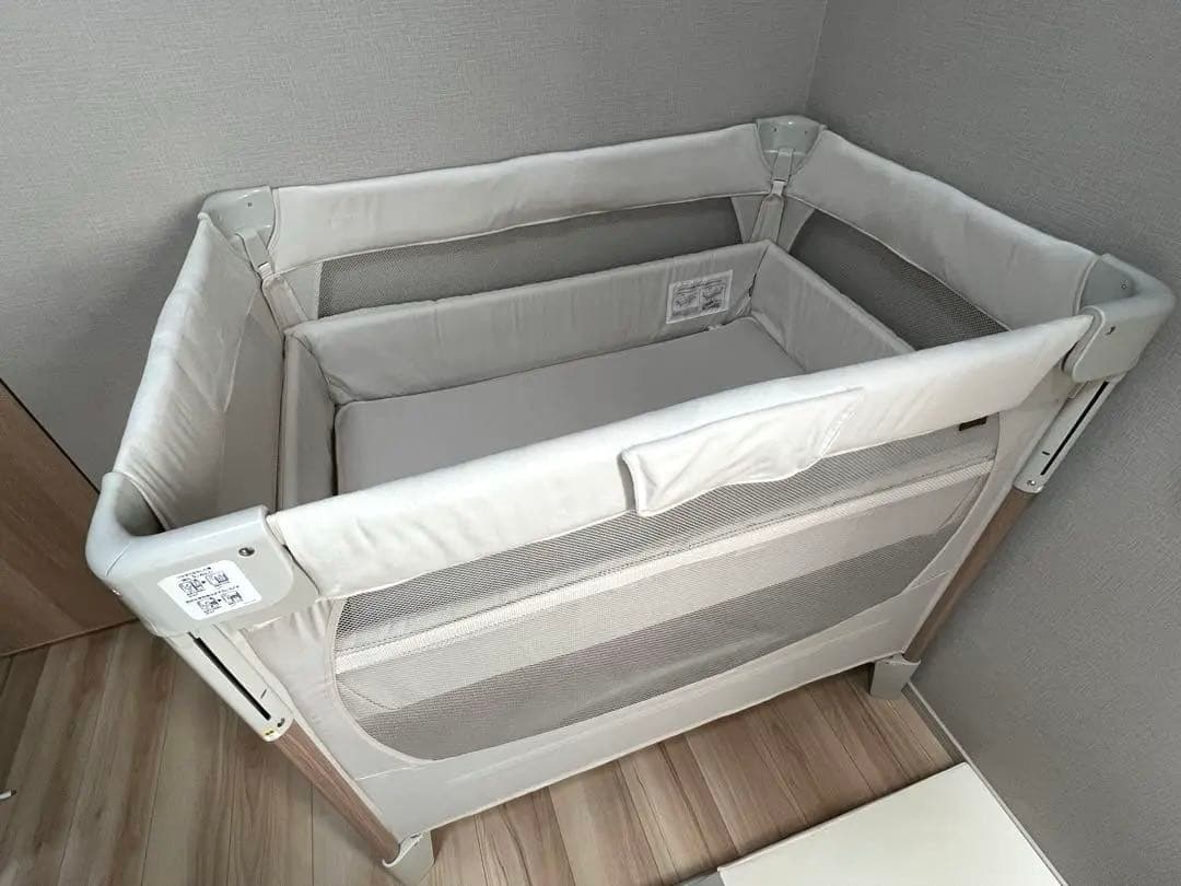 Aprica ココネルエアーリュクス ナチュラルベージュ ベビーベッド