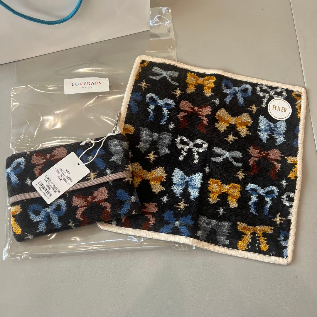 新品　ラブラリーバイフェイラー　メニーリボンズ　ティッシュポーチ　ハンカチ