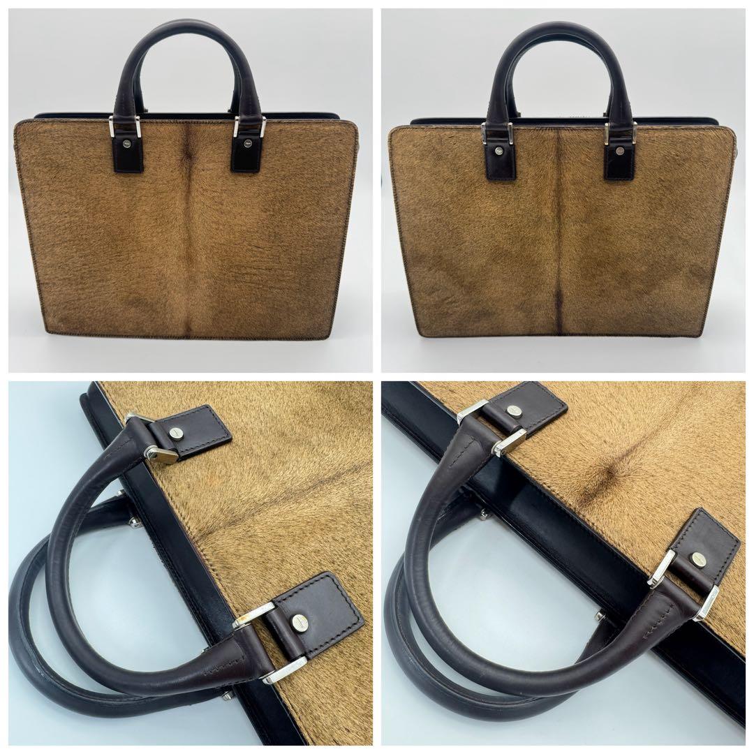 サルヴァトーレ フェラガモ ハラコ ブリーフケース ビジネスバッグ 美品 激レア