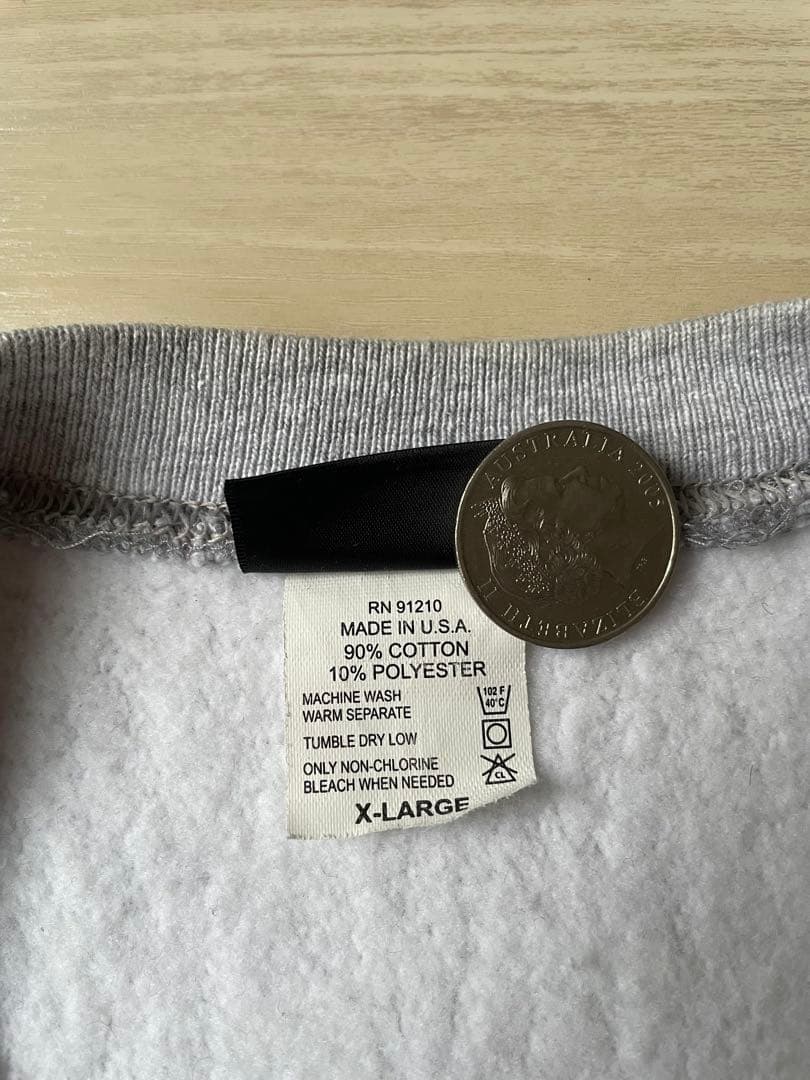 CAMBER キャンバー USA製 グレー クルーネック スウェット XL 無地