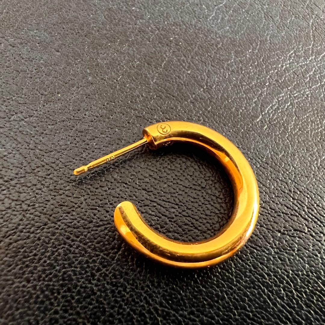 CAREERING PLACEBO 501 ゴールド フープピアス