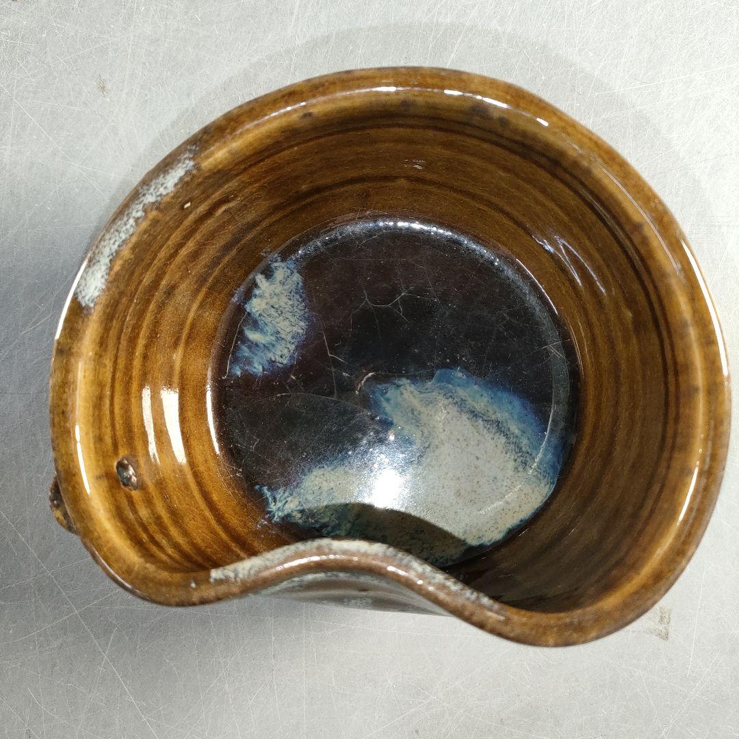 A1350-1/鉄釉片口小鉢5客/銘々皿/向付/飾鉢/盛鉢/和食器/懐石道具/