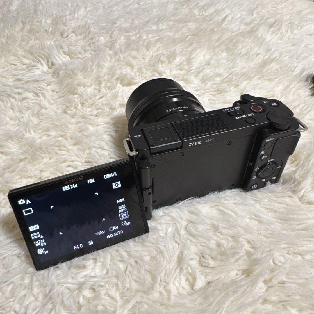 SONY VLOGCAM ZV-E10 ブラック　ズームレンズセット