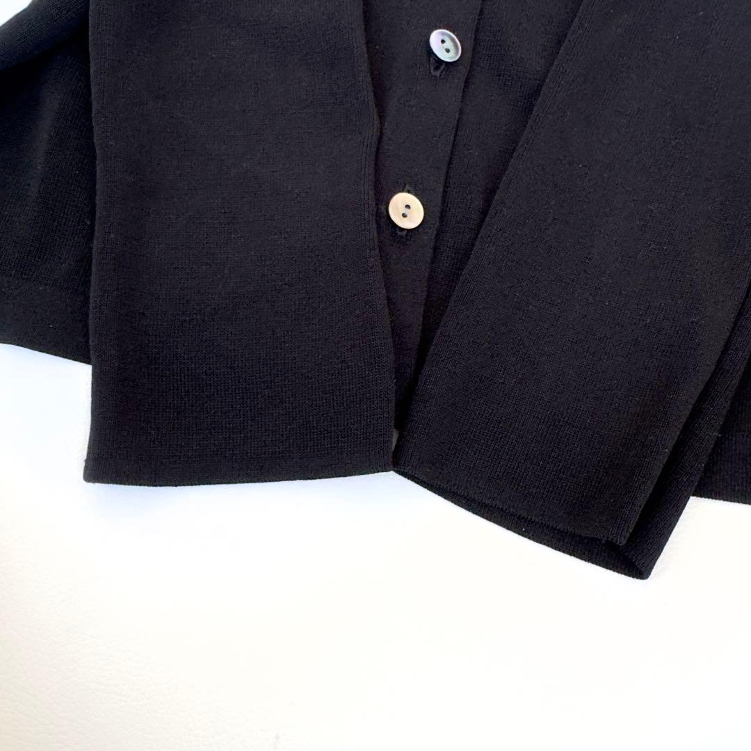 24年　美品　エディットフォールル abc ロングカーディガン　ブラック　黒