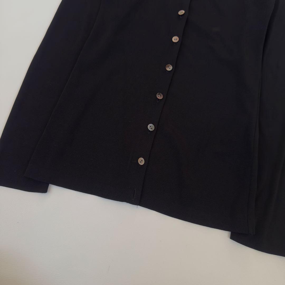 24年　美品　エディットフォールル abc ロングカーディガン　ブラック　黒