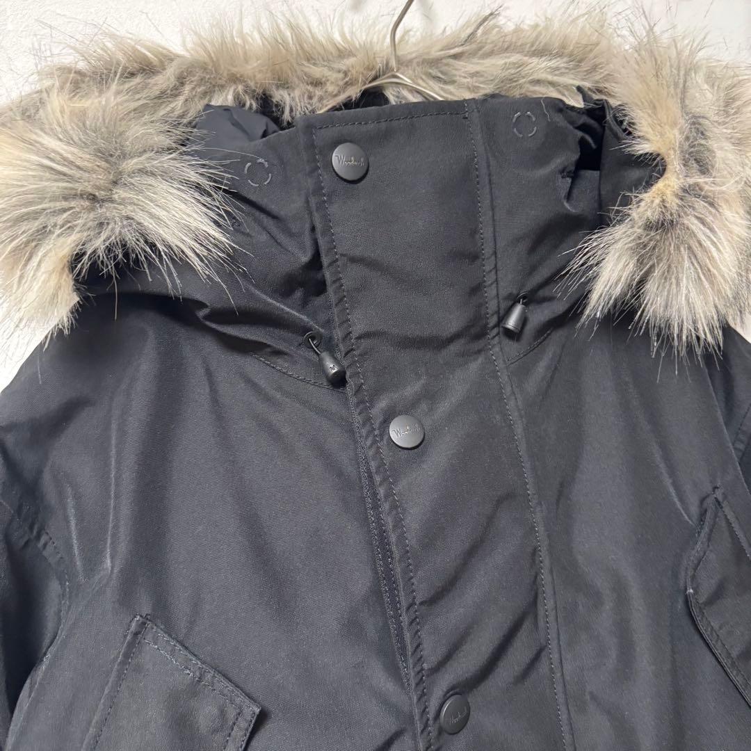 未使用級✨ウールリッチ　GORE-TEX ダウンジャケット　ファーコート　L 黒