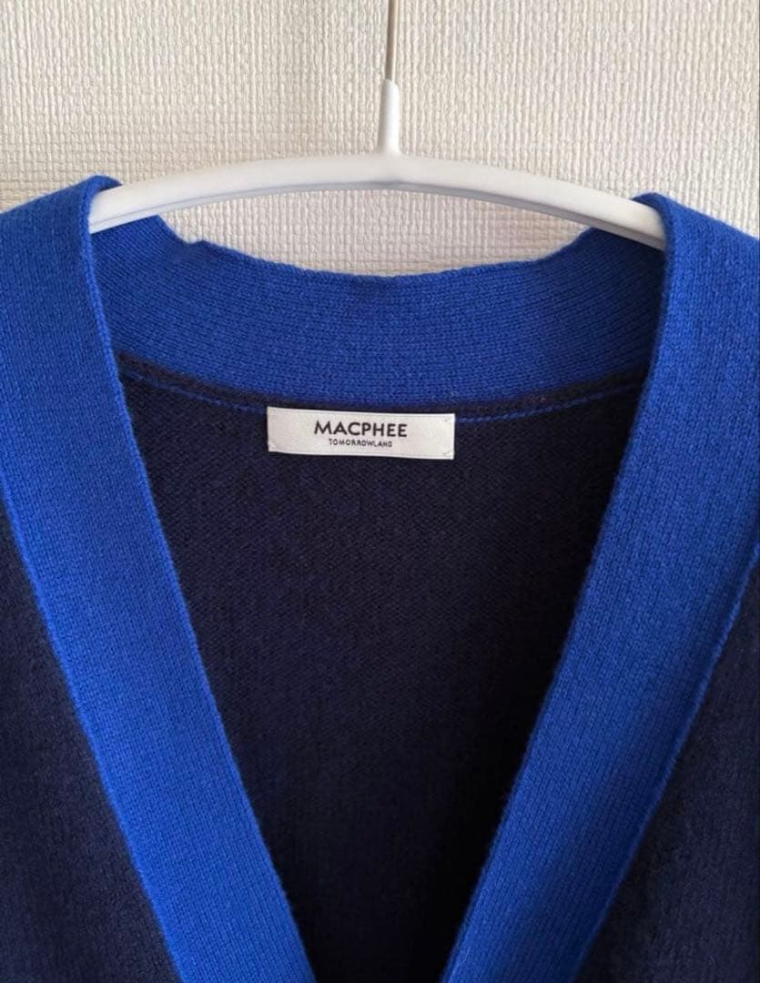 MACPHEE 今季 NZ LAMBS Vネックカーディガン