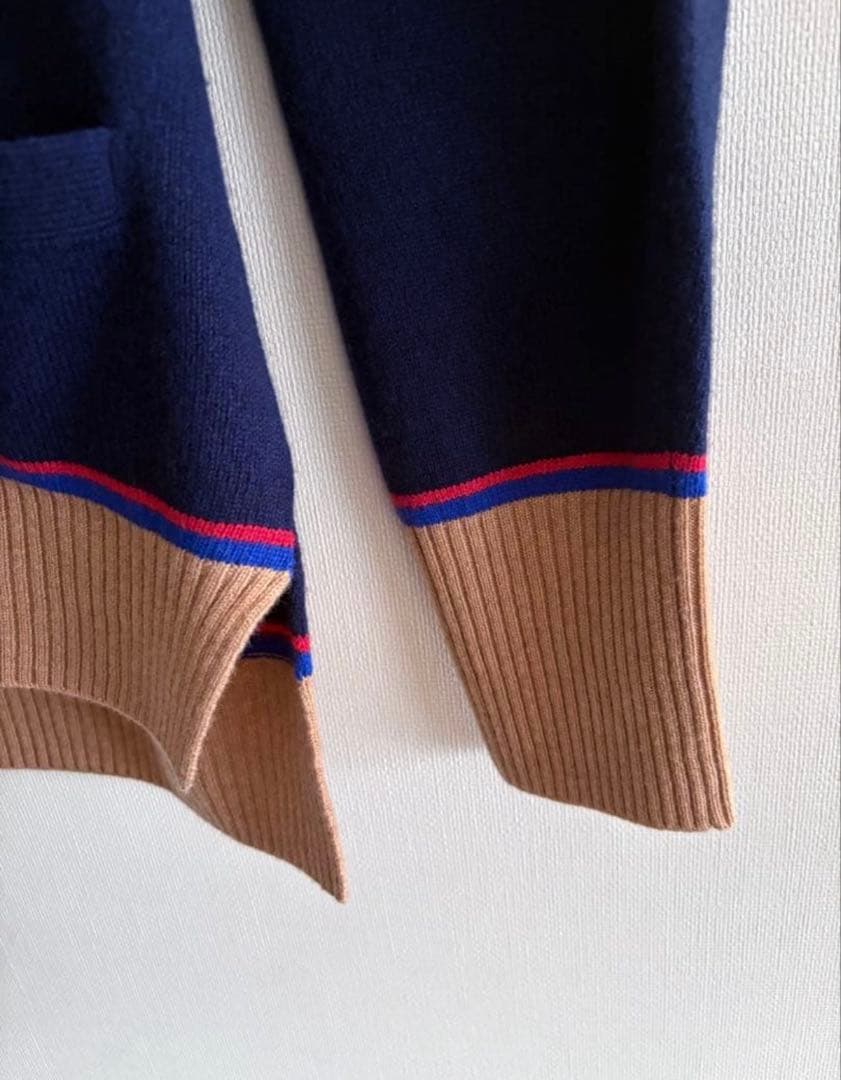 MACPHEE 今季 NZ LAMBS Vネックカーディガン