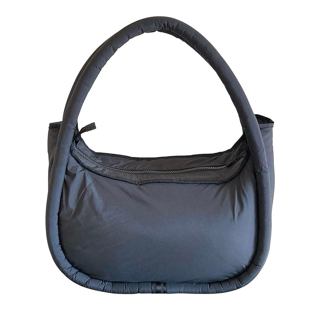 【極美品】HUNTER ハンター フレイムド パファー ラージ ホーボー 肩掛け