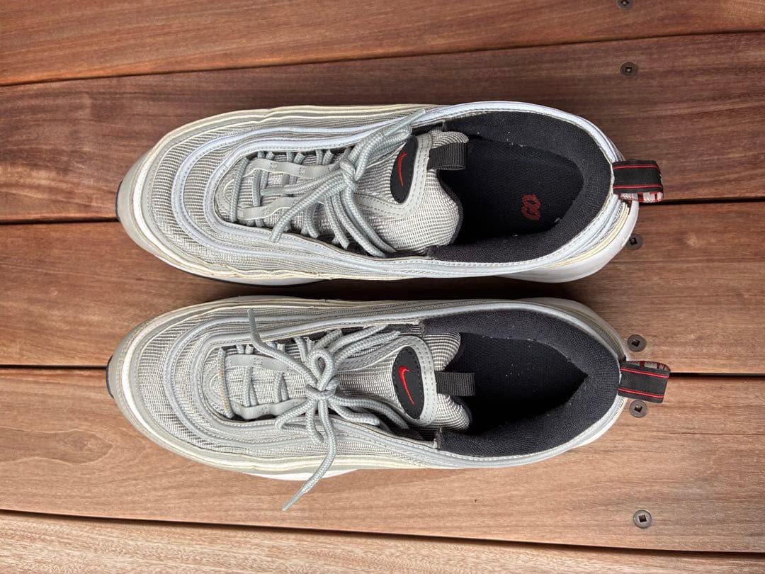 u*1様 Nike Air Max 97 グレー/ホワイト/レッド　ゴルフシュー