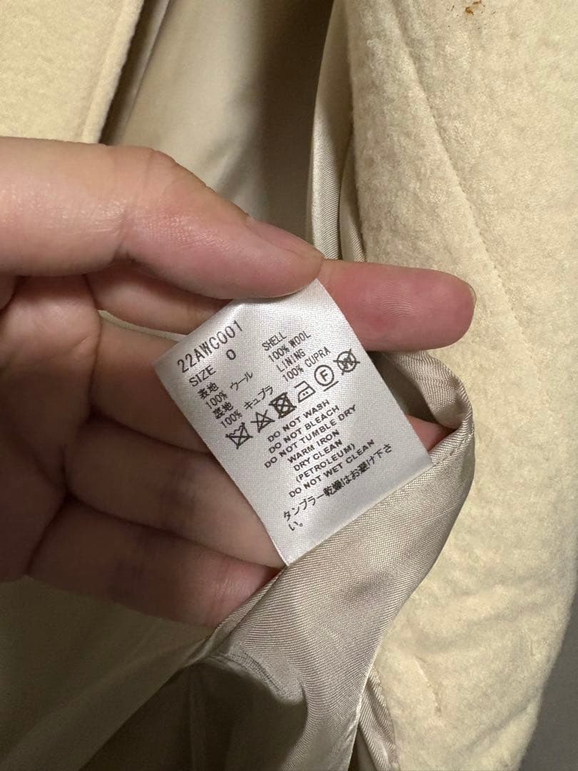 ジャケット・アウター SUGARHILL 22AW CORDED DUFFLE COAT 0