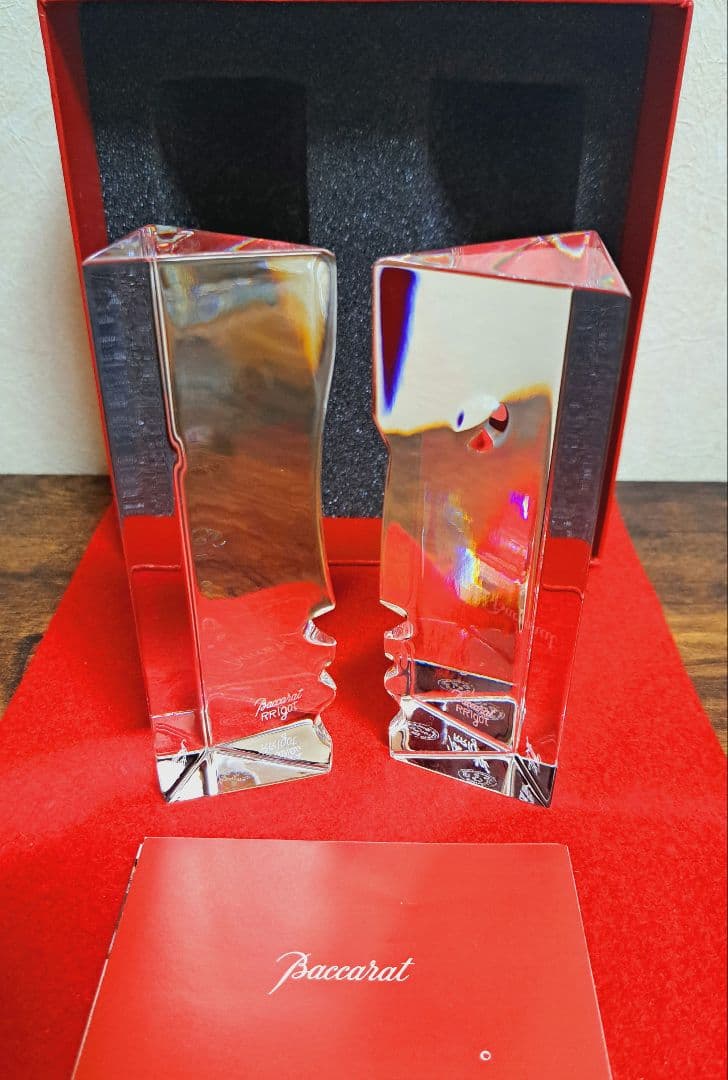 バカラ リゴ 「オム」「ファム」 ペア セット 希少 レア 置物 顔のシルエット