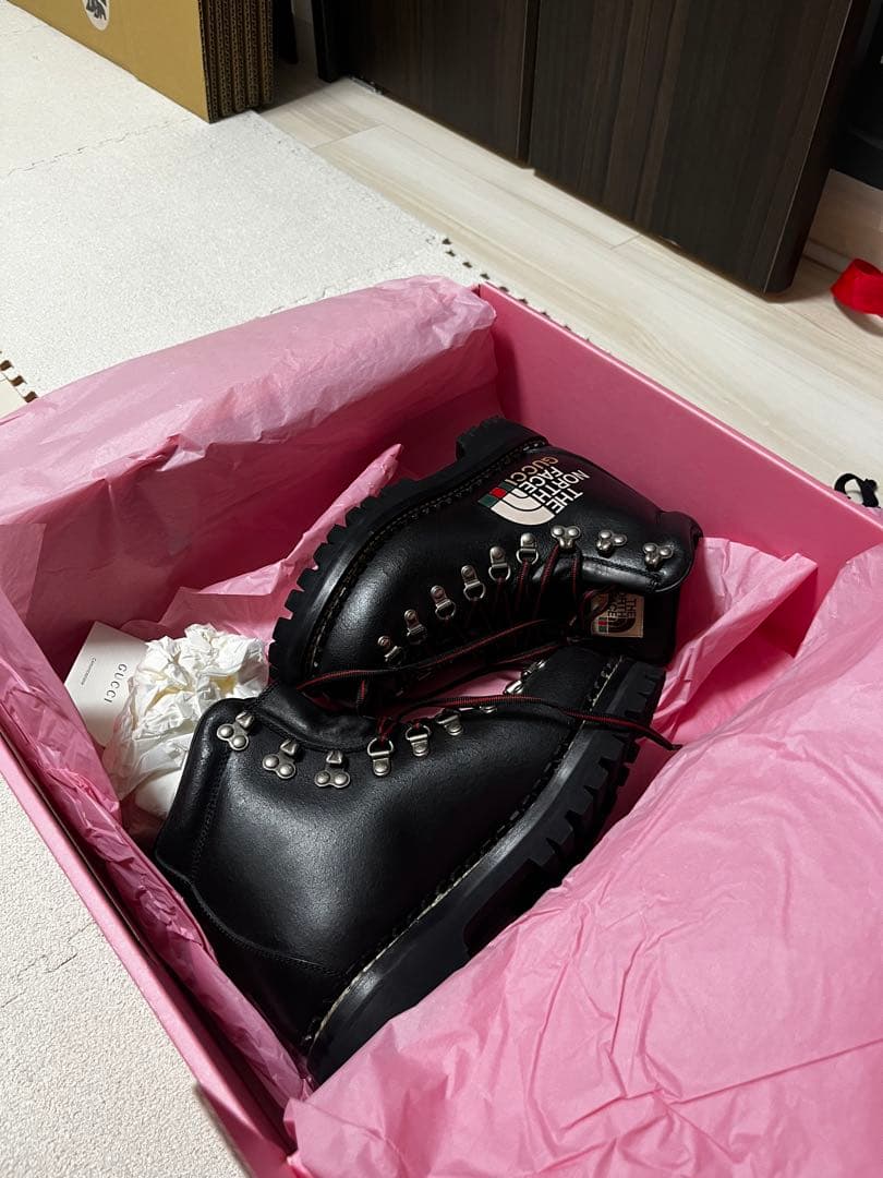 GUCCI×THE NORTH FACE レザー マウンテンブーツ箱付き