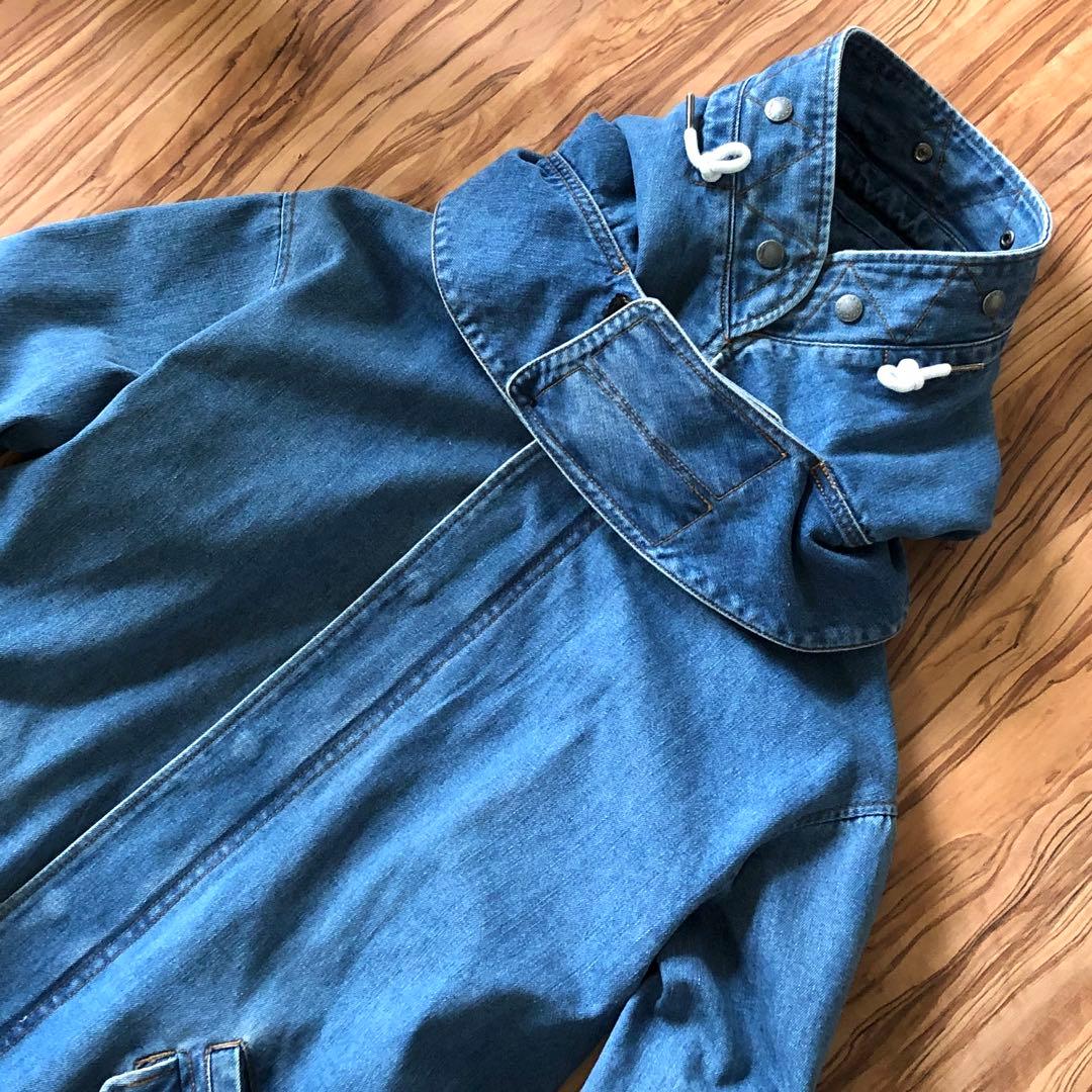 未使用に近い／Mサイズ／定価49500円／グラム glamb／デニムモッズコート