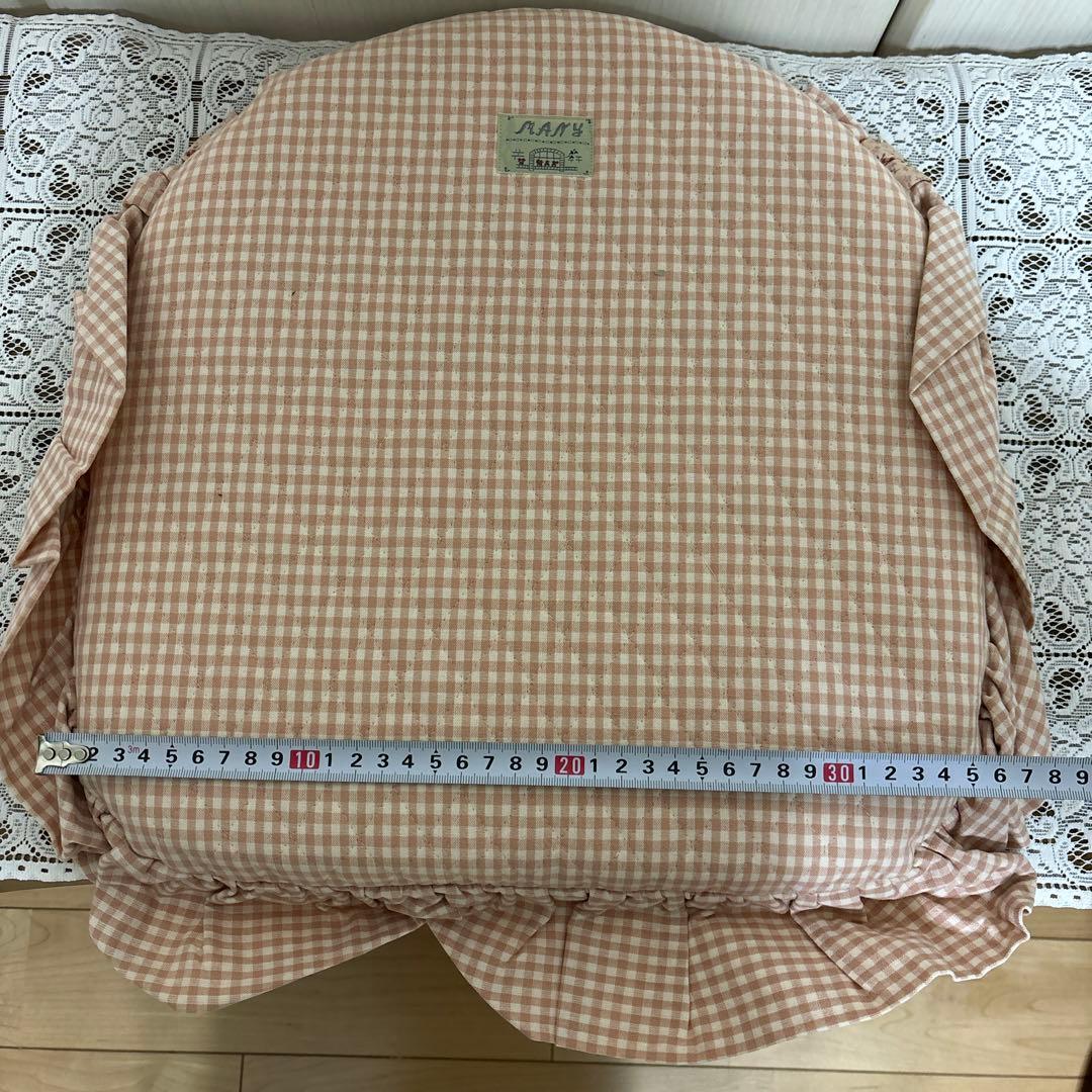 マニー　背当て付きコラージュシートクッション（ピンク）