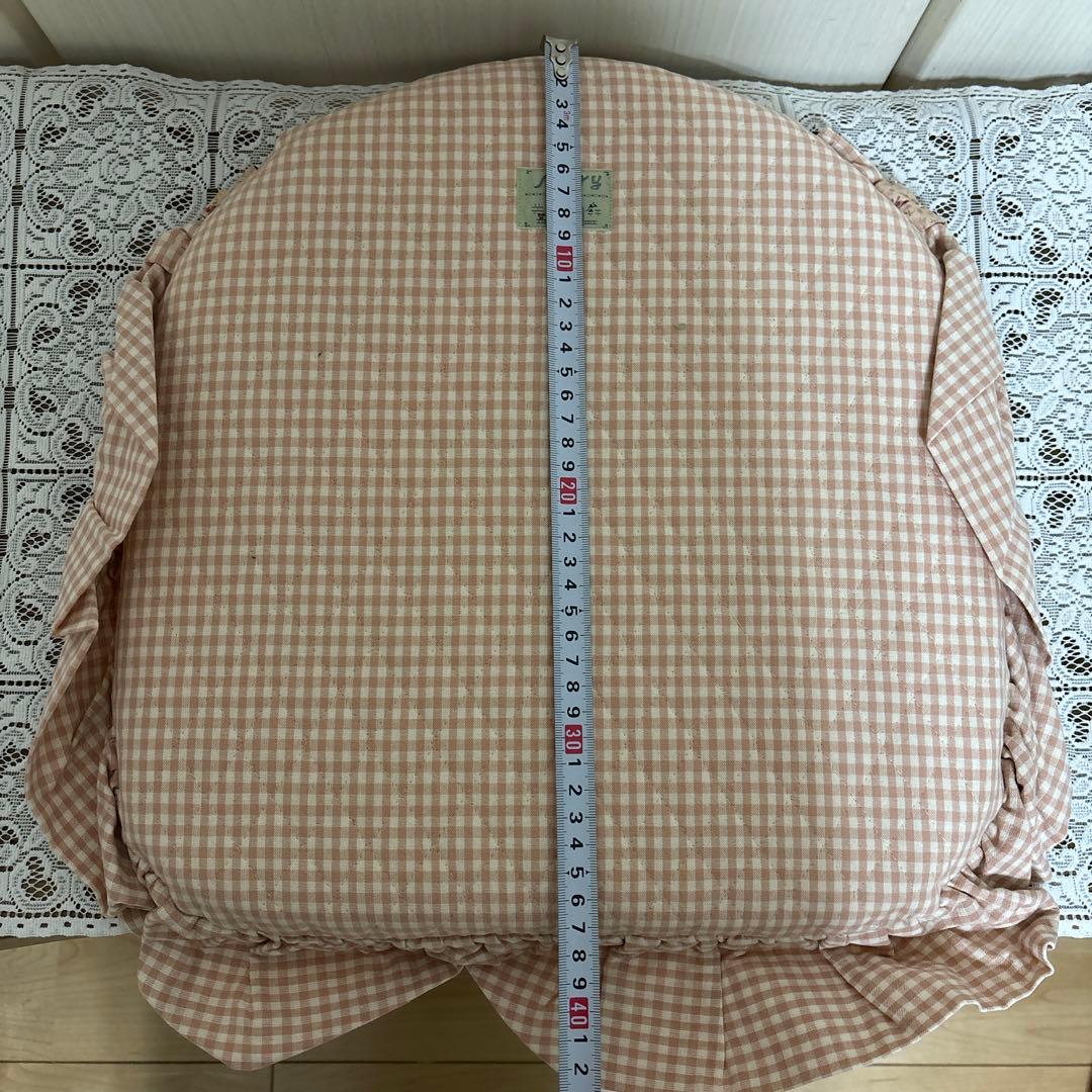 マニー　背当て付きコラージュシートクッション（ピンク）