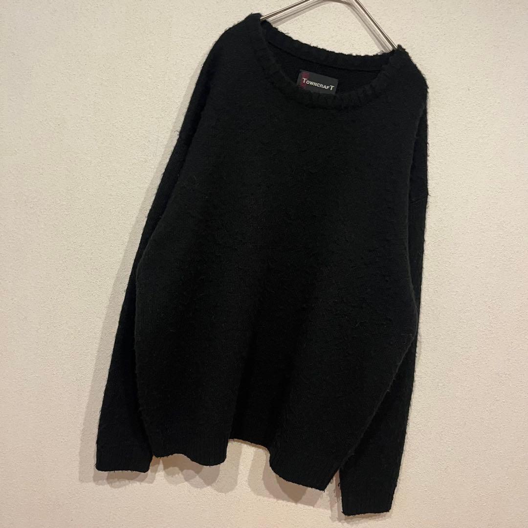 【美品】TOWNCRAFT PENNEY'S モヘア シャギー ニット 黒