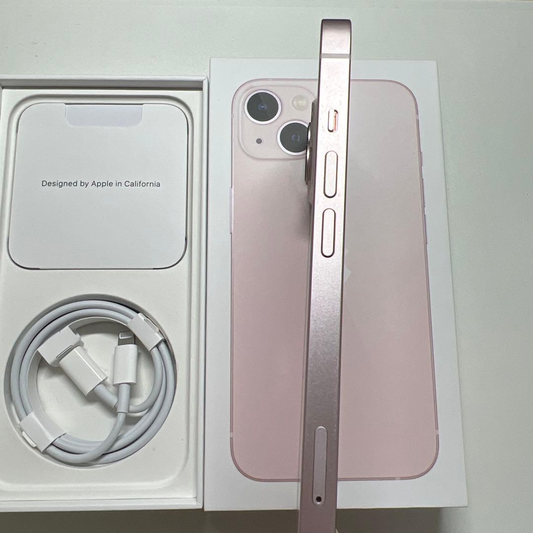 【美品】iPhone13 128GB ピンク87%