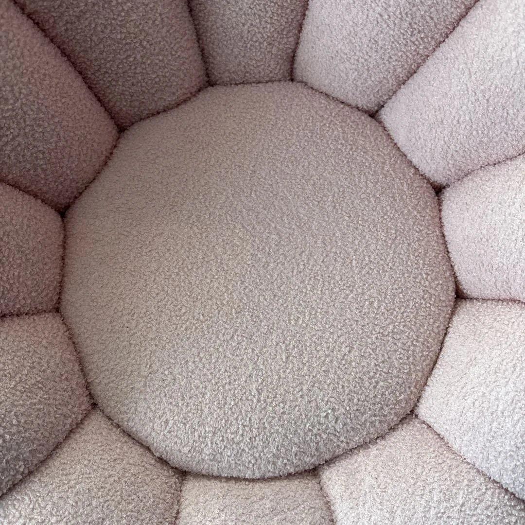 れ*7様 ★美品★ 1人掛けカボチャソファパンプキンソファ 回転式 ファブリック