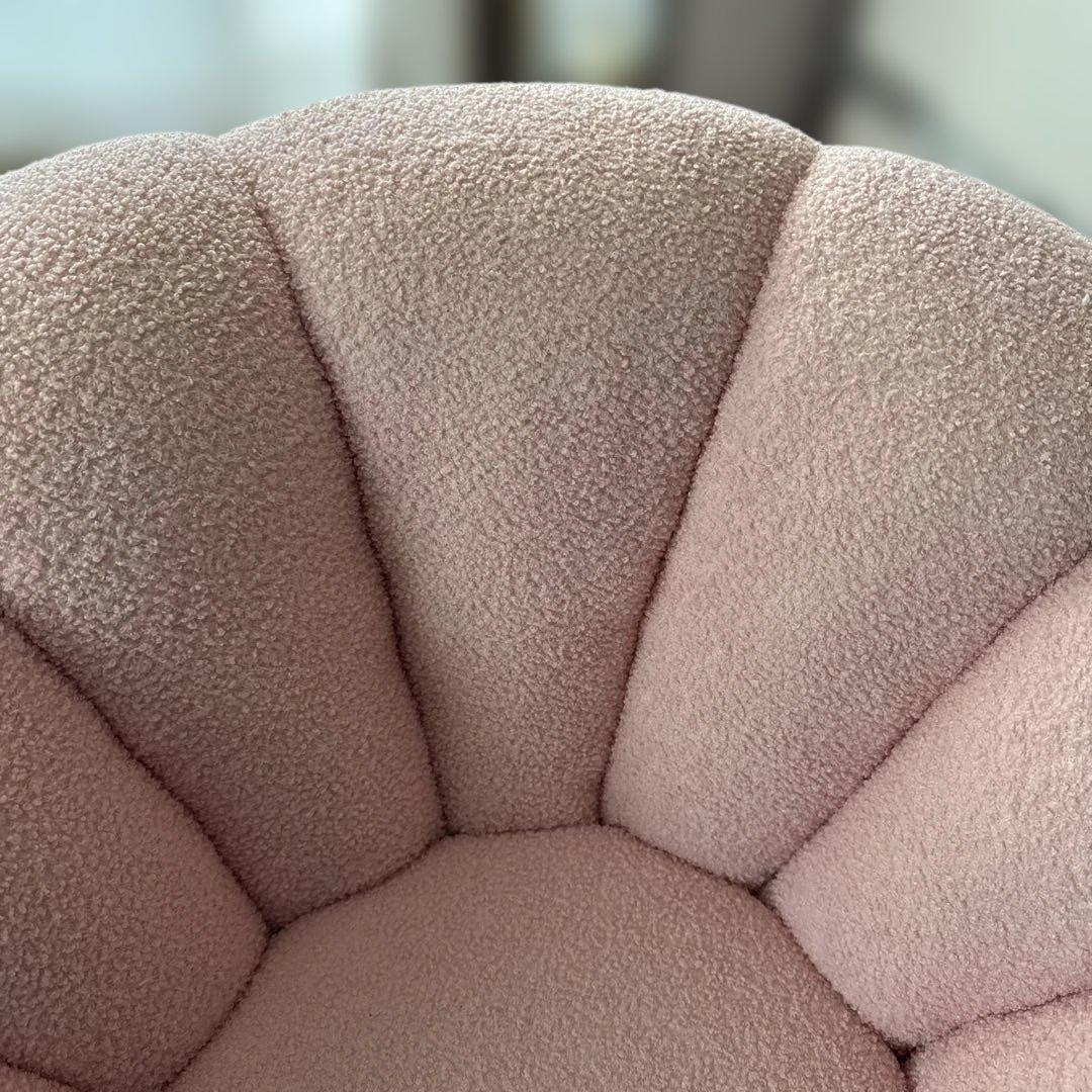 れ*7様 ★美品★ 1人掛けカボチャソファパンプキンソファ 回転式 ファブリック