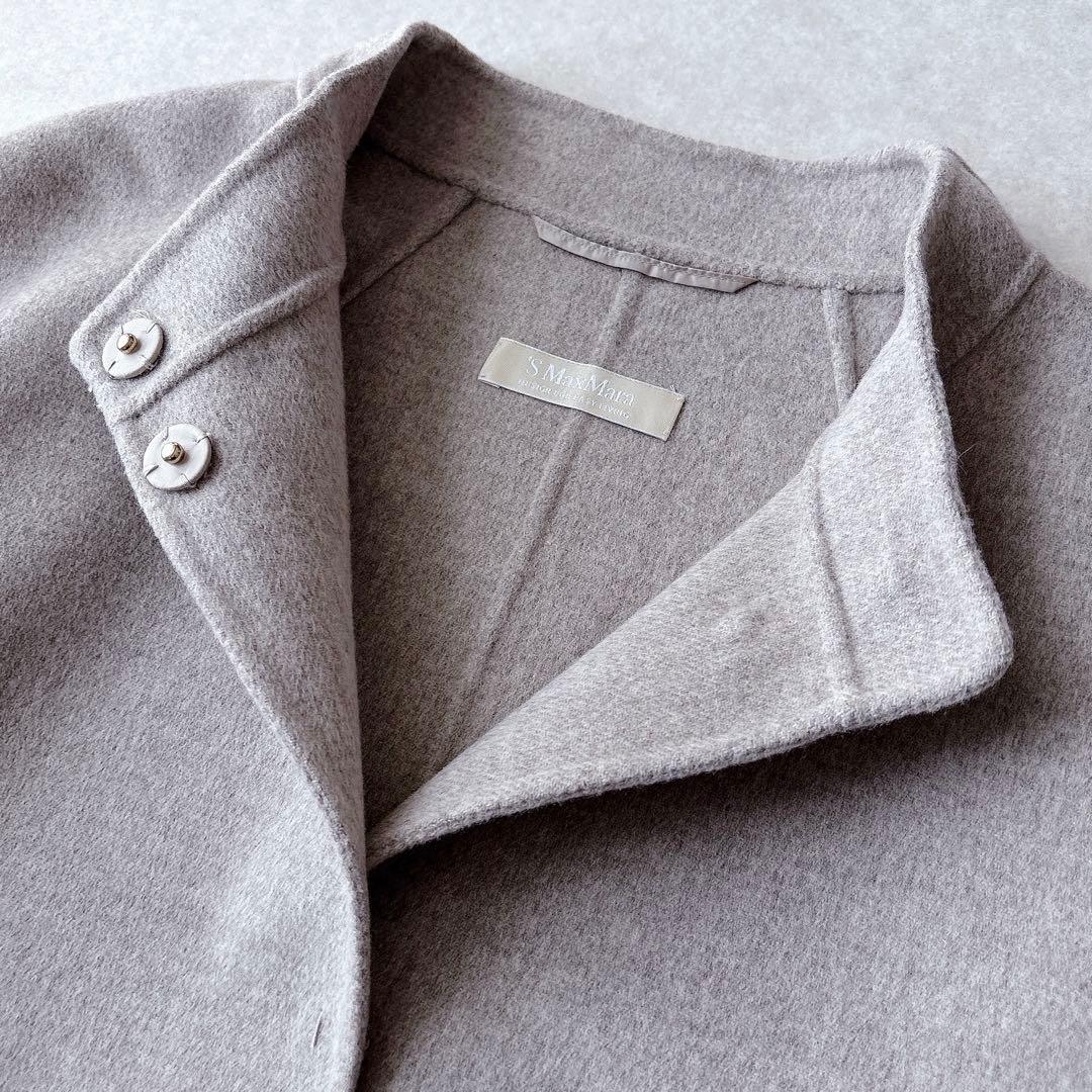 未使用★S MAX MARA｜クチートアマーノリバーコート グレージュ 44