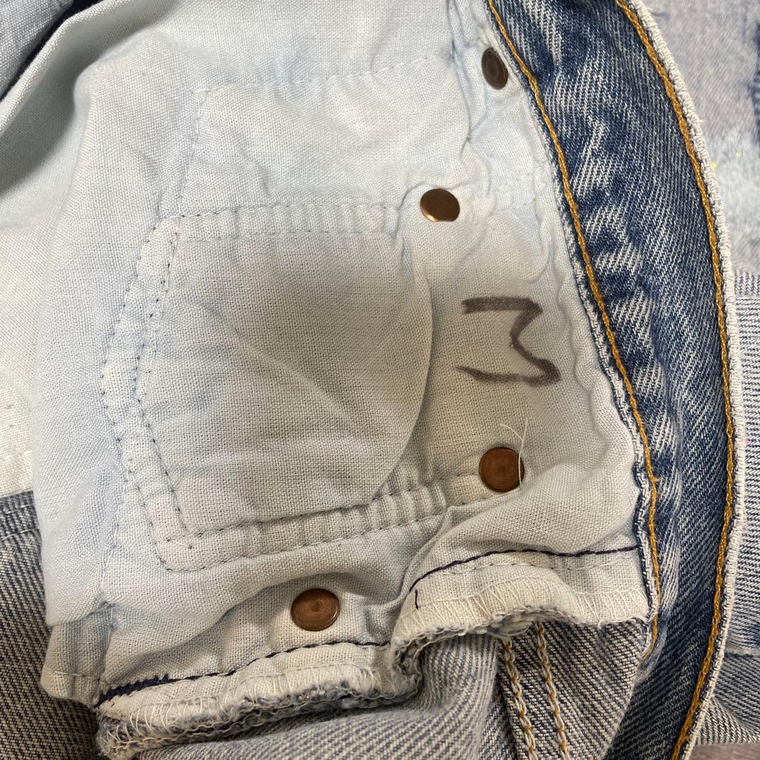 Levi's × SAPEur リメイク デニム ペイント USA製　W36