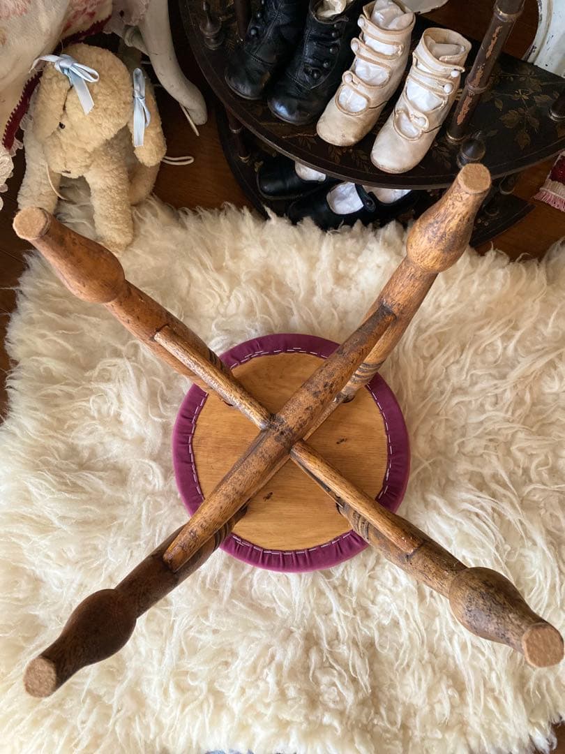 アンティークスツール　アンティーク樹木使用