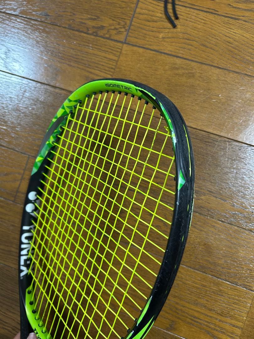 YONEX EZONE100 ブラックグリーン テニスラケット袋あり