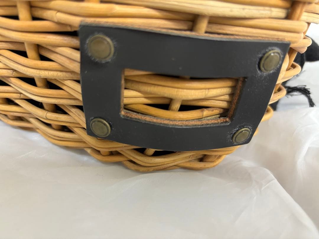 エバゴス ebagos ブライドルレザー 紅藤 カゴバッグ