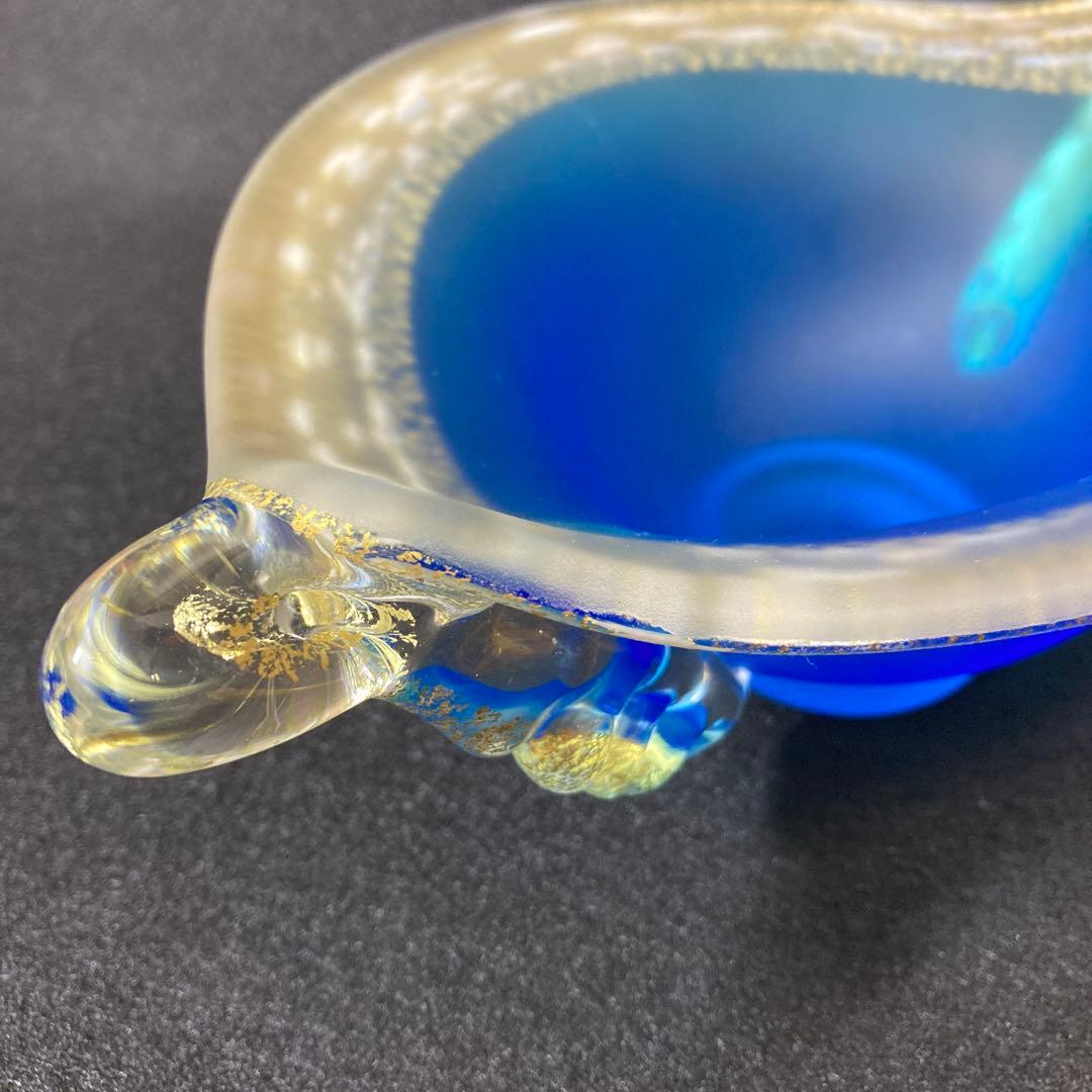 黒木国昭 金彩 硝子 ガラス 花器 鉢 器 硝子