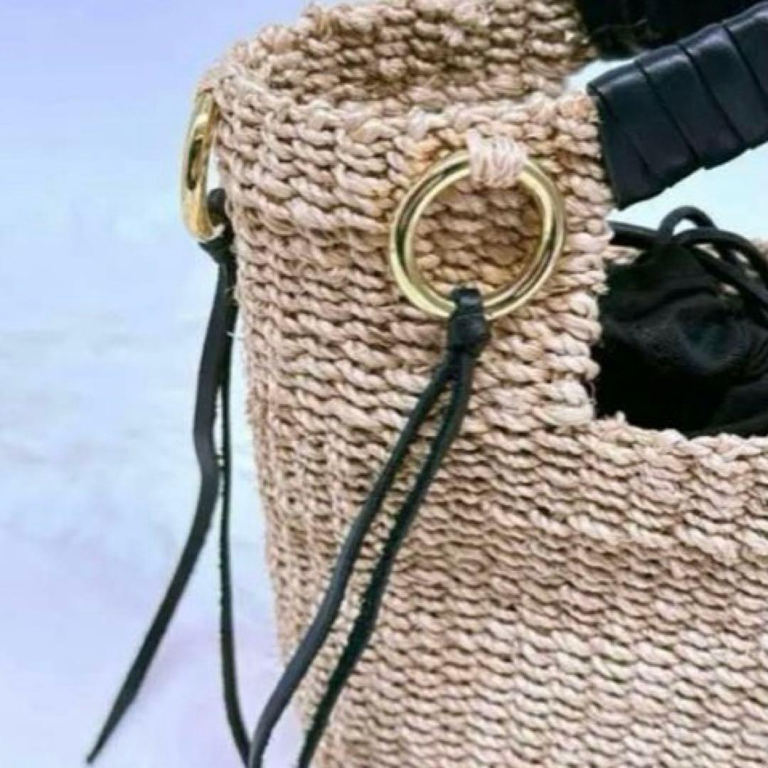 美品✨ ヴィオラドーロ MIRO リング フリンジ トートバッグ 巾着付き