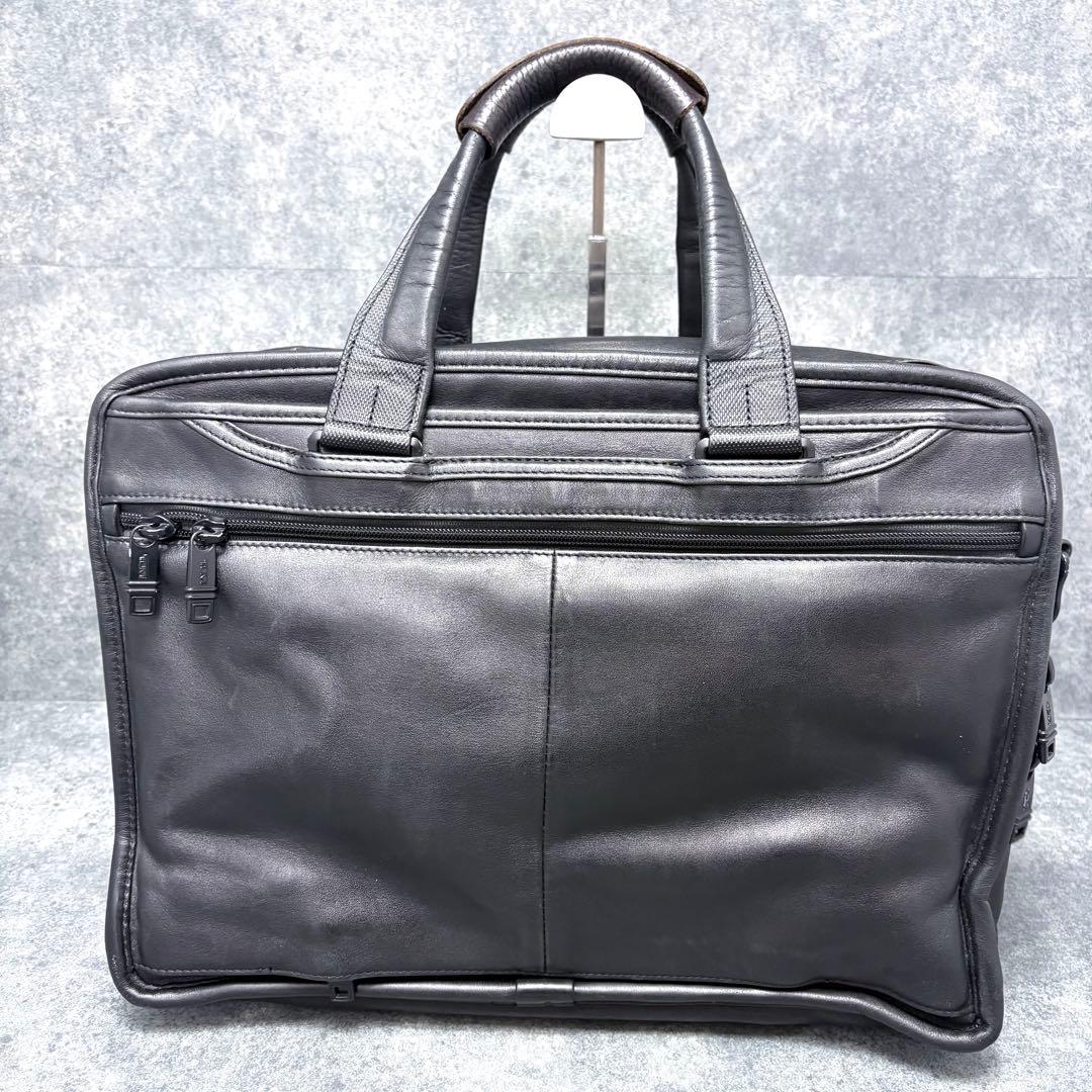 【希少】トゥミ 2way ビジネスバッグ オールレザー ブラック 96141D2