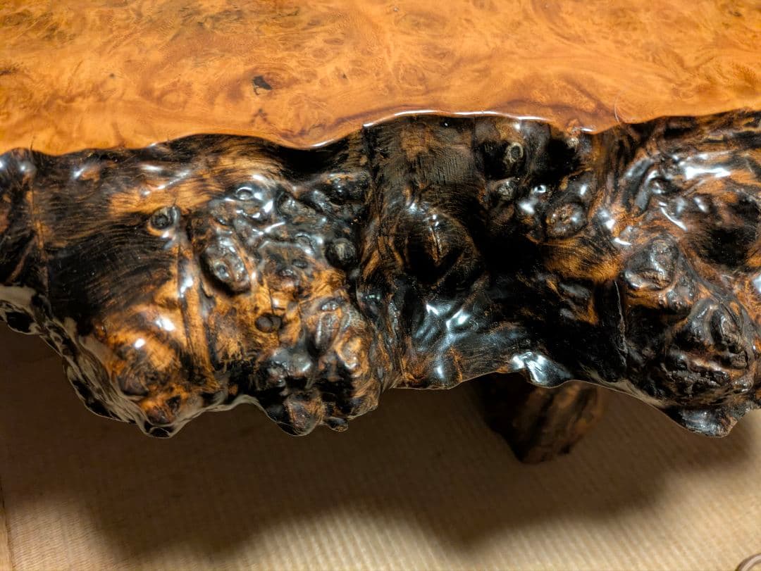 【花梨一枚板】高級天然木製座卓