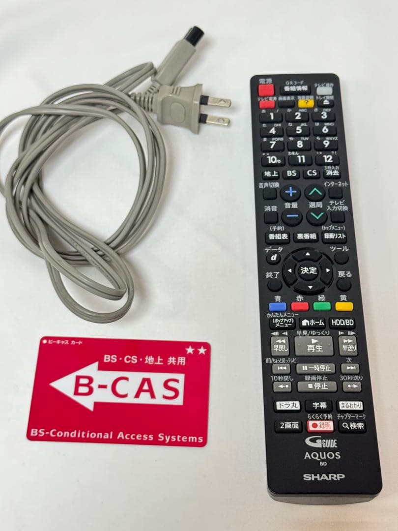 SHARP AQUOS ブルーレイレコーダー　2B-C05CW1 2021年製