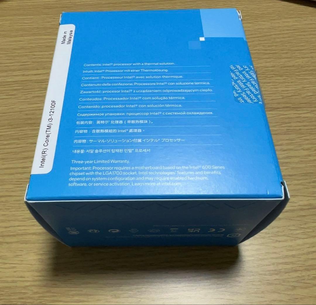 Intel Core i3-12100F 12世代 CPU