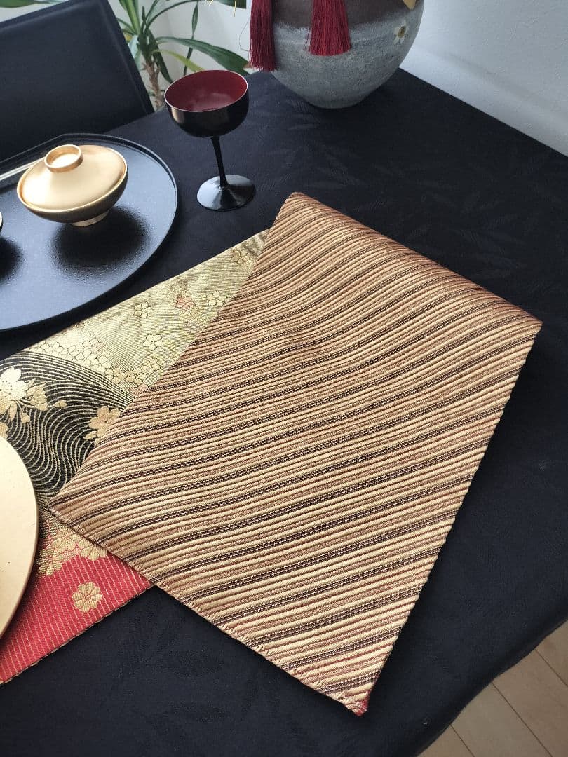 A903★高級‼️全通‼️ひな祭り‼️テーブルランナー2m11cm　リバーシブル