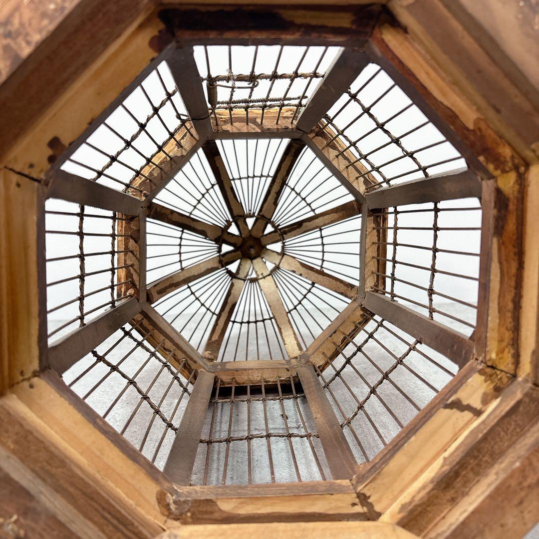 鳥籠　トリカゴ　鳥かご　底部開閉　側面開閉　レトロ　ヴィンテージ　オシャレ