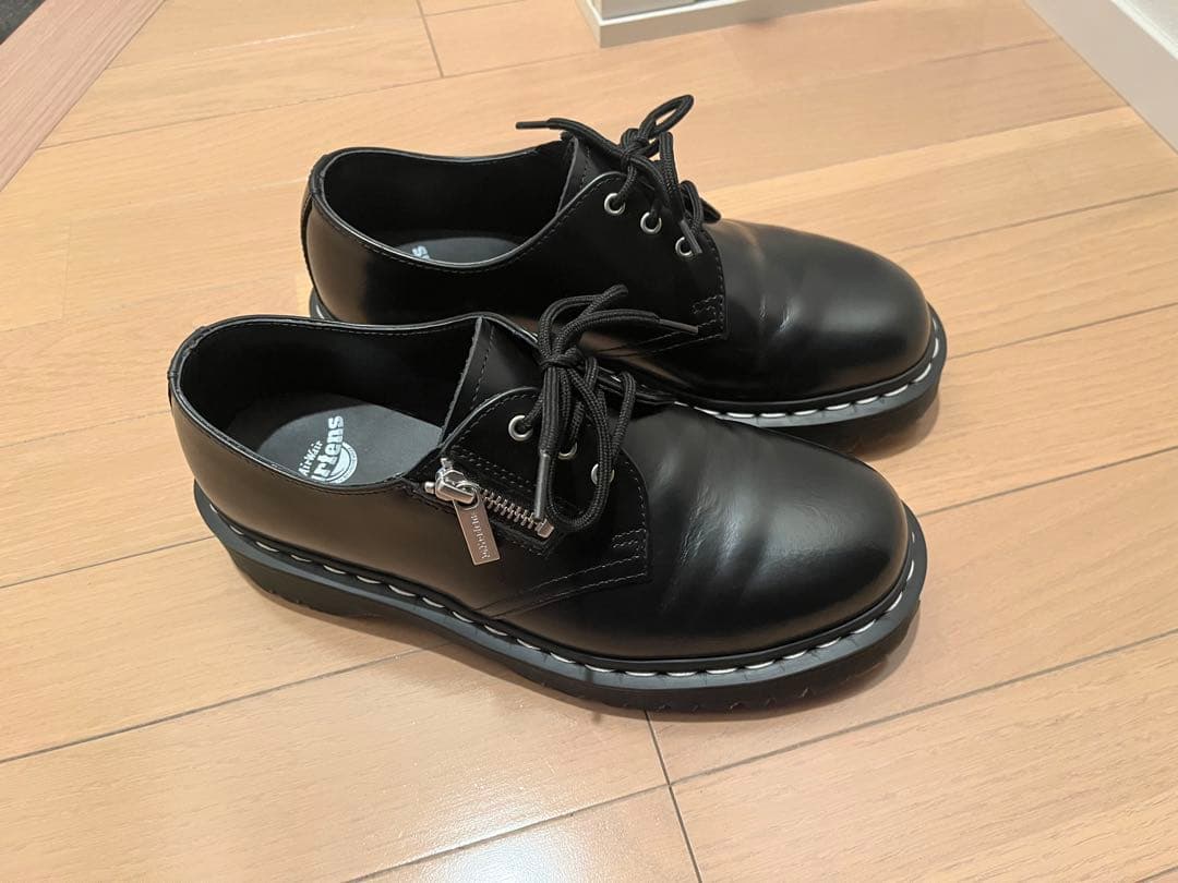 ドクターマーチン 1461 ジップ ホワイトステッチ 3 ホール シューズ