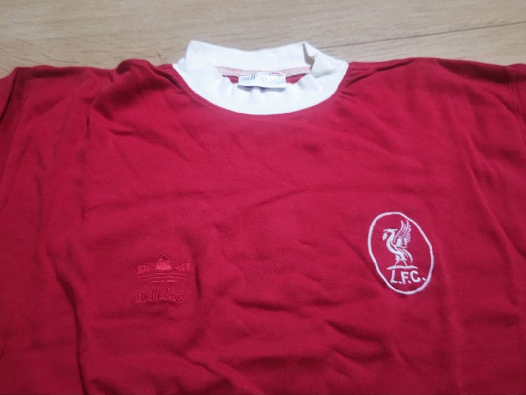 激レア！リバプールFC60年代レプリカ長袖ユニフォーム 旧ロゴadidas復刻