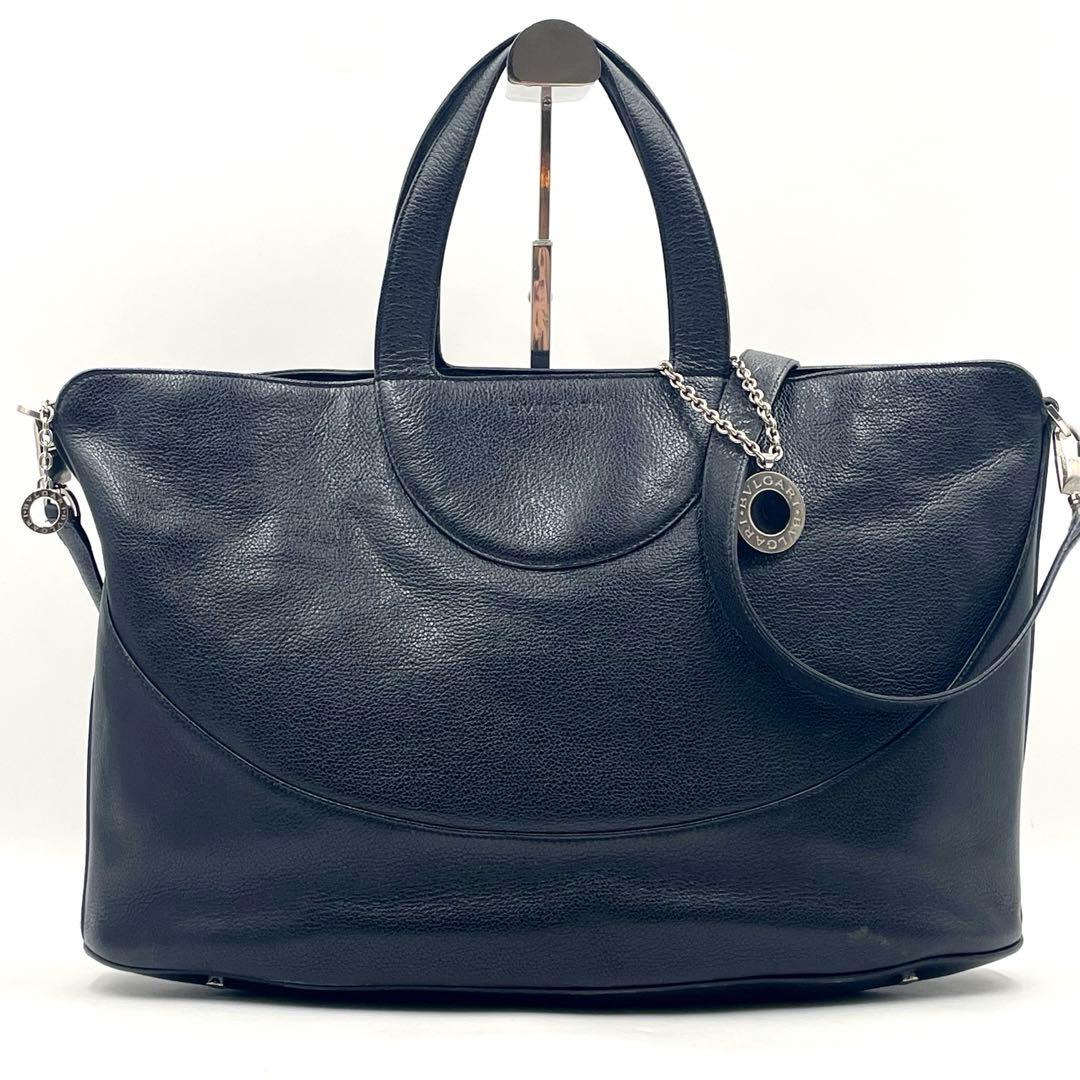 【美品】ブルガリ デコルテ トートバッグ ショルダー 2way レザー ビジネス